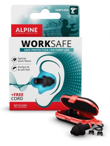 Protector Auditivo Alpine WorkSafe – Seguridad y Confort para Trabajo – Importado