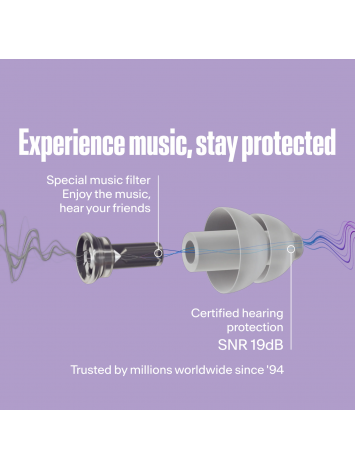 Protector Auditivo Alpine PartyPlug – Confort para Festivales, Eventos y Conciertos – Importado
