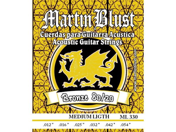 Encordado para Acustica 012 ML330 bronze 80/20 