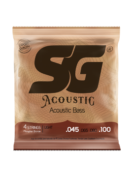 Encordado para Bajo Acustico, 045, 4 cuerdas, Phosphor Bronze, 045-100.