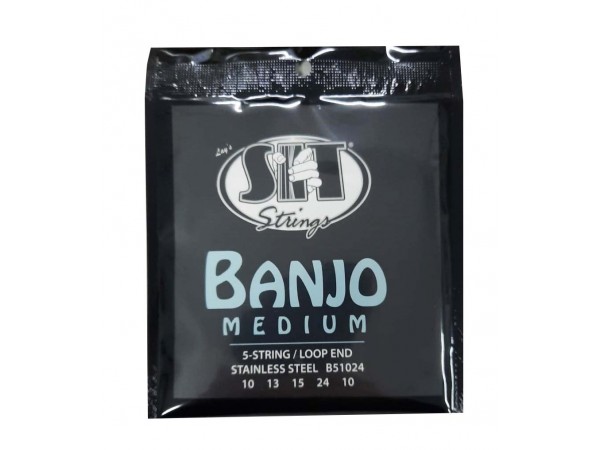 Encordado para BANJO, B51024, medium, 5 cuerdas, stainless steel.                                         