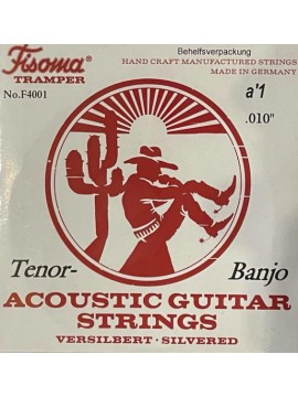 Encordado para Banjo Tenor F4000 silver 4 cuerdas.