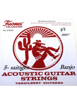 Encordado para Banjo F4100 silver 5 cuerdas.                             