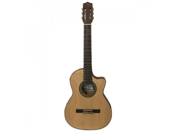 Guitarra Clasica LB65 EQ 4 bandas media Caja medio concierto  con Corte.