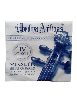 Cuerda para Violin, 4ta, acero, x unidad, nacional.