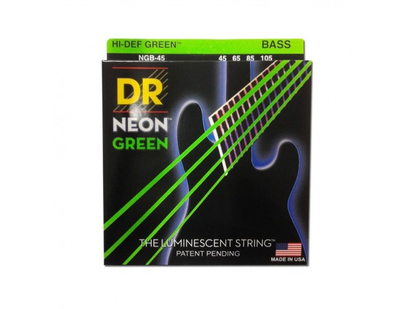 Encordado para Bajo  NEON GREEN NGB-45 045-105 4 cuerdas