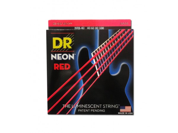 Encordado para Bajo  NEON RED  NRB-40 040-100  4 cuerdas