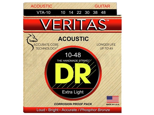 Encordado para Acustica VERITAS VTA-10  010-048 con 1ra y 2da EXTRA