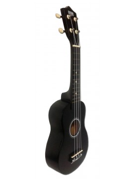 Ukelele Soprano, MK-05BK, negro, con funda.