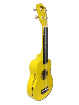 Ukelele Soprano, MK-05YW, amarillo, con funda.