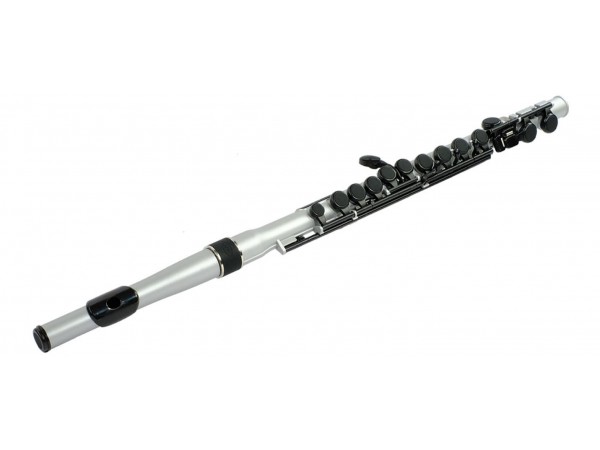 Flauta traversa estudio, N235SFSB, silver/black.