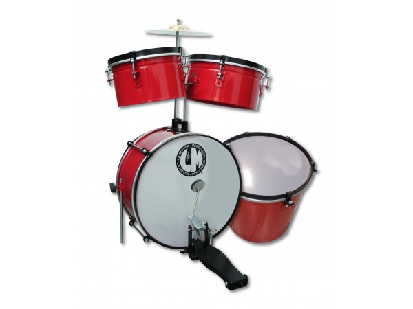 Bateria de Niño 4 cuerpos, metalica, bombo 14", tom 8" , tom 10", chancha 12 "platillo