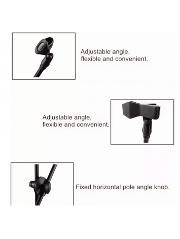 Soporte para Dos Micrófonos Matrix MS-200 Tipo Boom Doble – Importado
