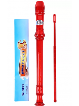 Flauta Dulce Soprano Matrix X-55T Transparente con Varilla de Limpieza Colores Surtidos – Importada