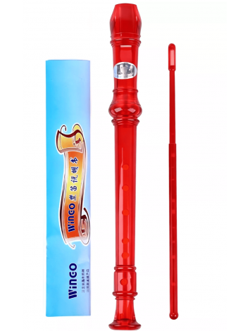 Flauta Dulce Soprano Matrix X-55T Transparente con Varilla de Limpieza Colores Surtidos – Importada
